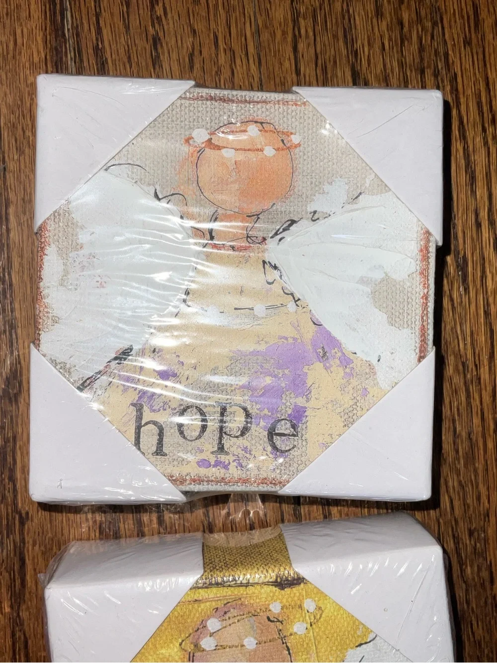 Faith Hope Joy Love Angel Mini Canvas Wall Art - Multi-Color Set
